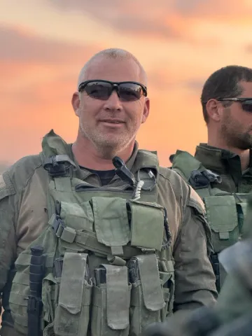 Sebastian, z"l, aged 51, served as a wrrant officer, and was killed during fighting near Al- Shifa hospital in Gaza City.