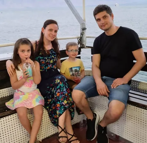They were on the way home from a camping trip on October 7 to celebrate little Ethan’s fifth birthday.  They were murdered by Hamas terrorists.