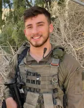 From the Commando Brigade’s Duvdevan unit, from Tel Aviv, was killed on October 7 battling the Hamas invasion of Kibbutz Kfar Aza.  Amir and his comrades were sent to the hard-hit kibbutz, arriving there around 9:30 a.m., according to a state obituary. While going house to house to clear them of terrorists and rescue any residents, Amir and his team were ambushed by Hamas gunmen.  He was slain alongside his commander.
