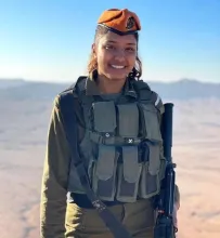 From Ashdod, a commander in the Home Front Command, was killed battling Hamas terrorists on the Zikim base near Gaza on October 7.  Friends and family say that Moses, a deputy commander in a search-and-rescue battalion, was among those on the base who went out to protect the young trainees, most of whom had only enlisted a few months earlier, to fight against the terrorists trying to infiltrate the base.  She is survived by her parents, Yochi and Yisrael, and two younger siblings.