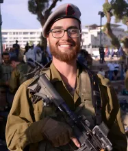 From Kiryat Yam, a combat medic in the 605 Combat Engineering Battalion of the 'Barak' Brigade (188), is the seventh soldier killed in the APC disaster in Khan Younis in southern Gaza Strip. This was cleared for publication by the IDF spokesperson.